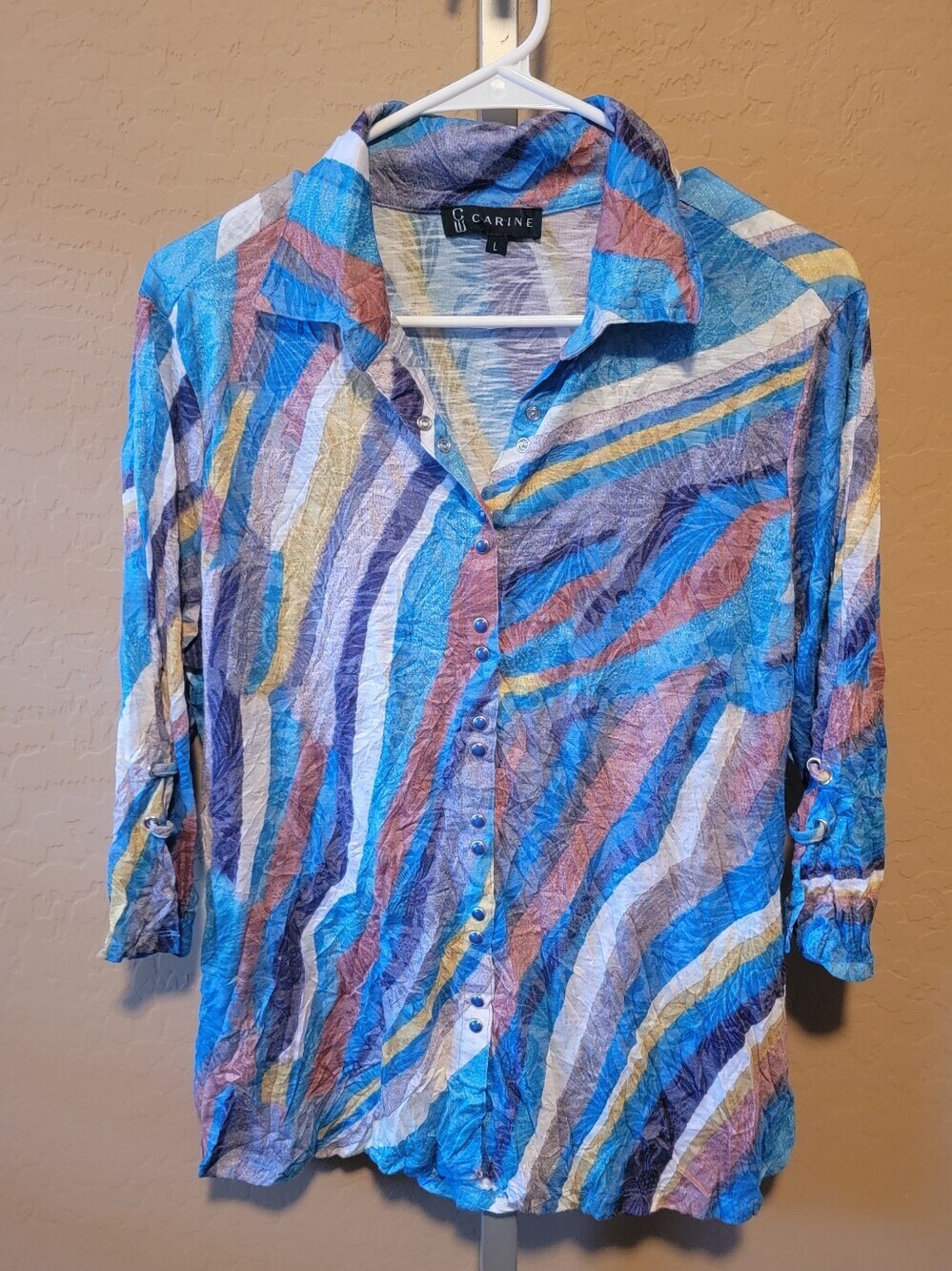 Carine Multicolor Snap Front Shirt